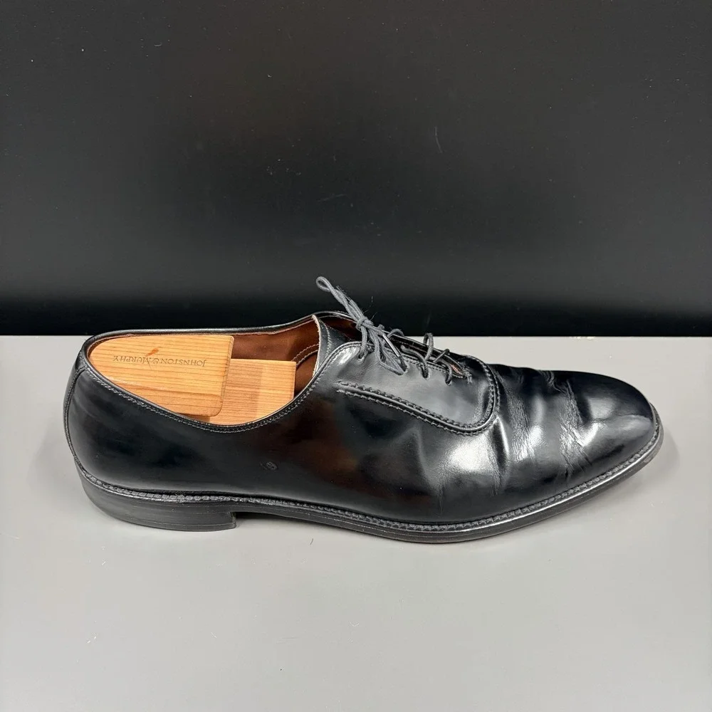 Allen Edmonds Belgium Wholecut Oxford Dress Shoes Mens 13 A Black‎ Calf Leather